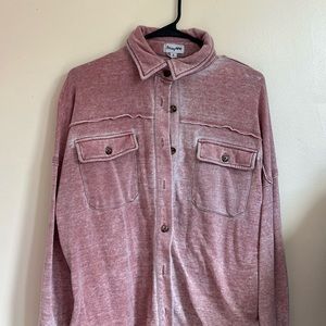 Light pink button up